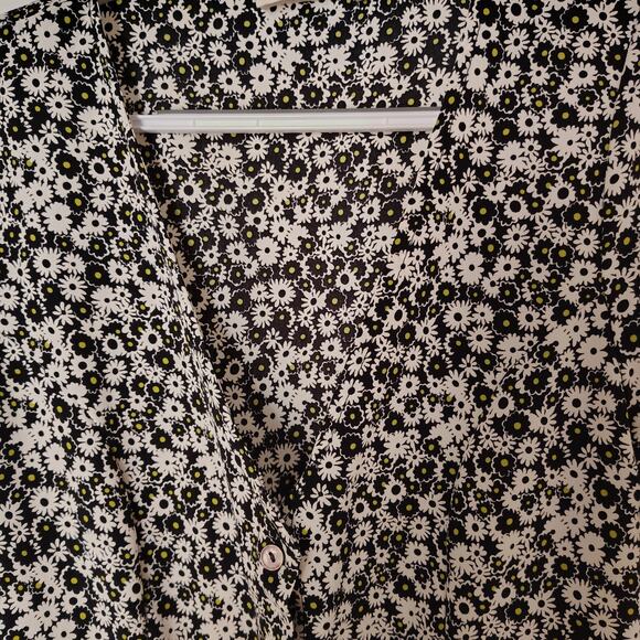 Levi’s Floral Maxi Dress | Button-Up | Short Sleeve | Holiday-Ready | Sz small - Picture 4 of 11